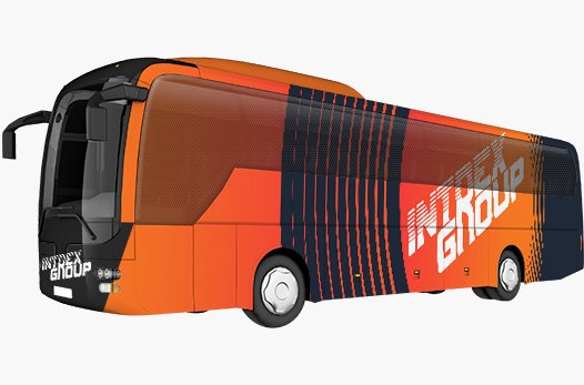 Брендирование туристического автобуса